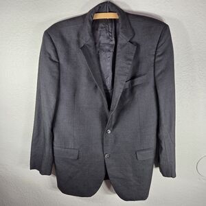 Brooks Brothers Saxxon Sz55/47 1818 Fitzgerald Blazer Mens Grey Wool Suit Coat